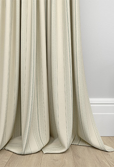 Trellis Prints, Noble Stripe Bud Green - Made to Measure Curtains